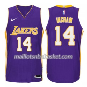 Maillot Homme Los Angeles Lakers Brandon Ingram 14 Nike 2017-18 Pourpre Swingman